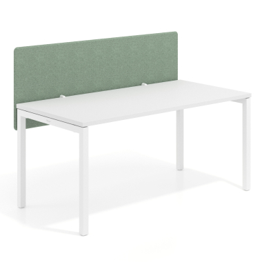 divisorias de escritorio verde estrutura em aluminio 4