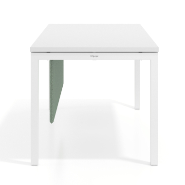 divisorias de escritorio verde estrutura em aluminio 2