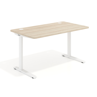 secretaria de escritorio branco flax oak estrutura branca 1