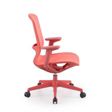 cadeira de design vermelho muse malha mesh bracos regulaveis 3d 4