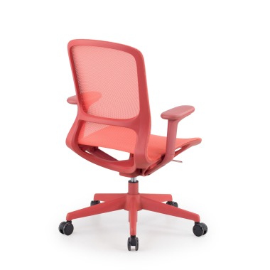 cadeira de design vermelho muse malha mesh bracos regulaveis 3d 8