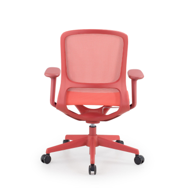 cadeira de design vermelho muse malha mesh bracos regulaveis 3d 6