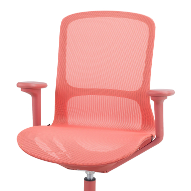 cadeira de design vermelho muse malha mesh bracos regulaveis 3d 5
