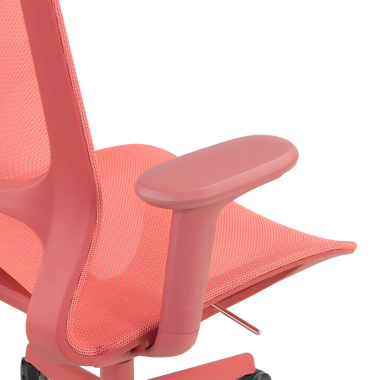 cadeira de design vermelho muse malha mesh bracos regulaveis 3d 7