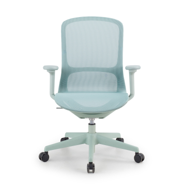cadeira de design verde muse malha mesh bracos regulaveis 3d 3