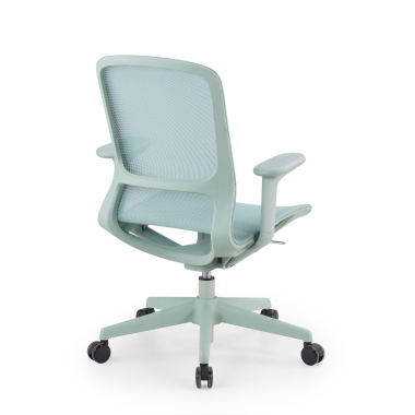 cadeira de design verde muse malha mesh bracos regulaveis 3d 7