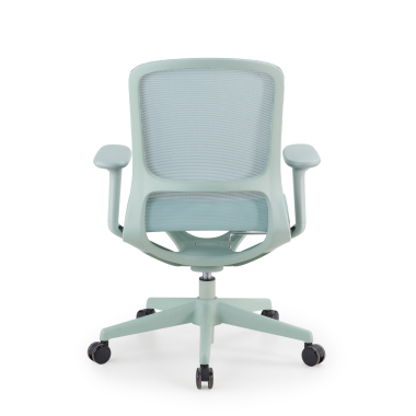 cadeira de design verde muse malha mesh bracos regulaveis 3d 6