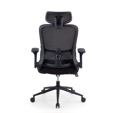 cadeira ergonomica preto dexter malha mesh bracos rebativeis apoio lombar apoio de cabeca 7