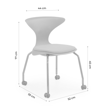 cadeira com palmatoria vermelho cadeira com rodizios plastico sem bracos 11
