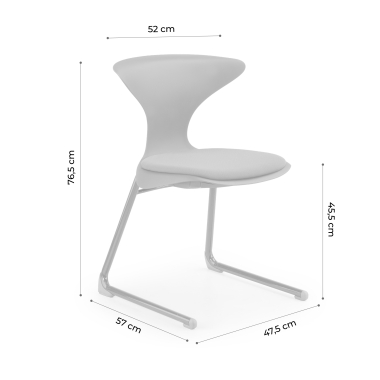 cadeira com palmatoria vermelho estrutura base patim plastico sem bracos 11