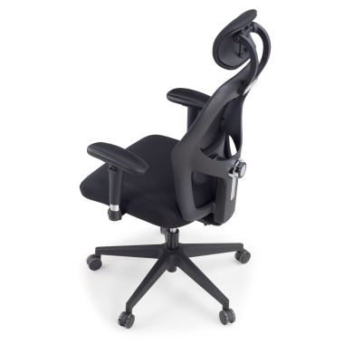 cadeira home office preto com apoio de cabeca malha mesh bracos regulaveis 2d apoio lombar apoio de cabeca 11
