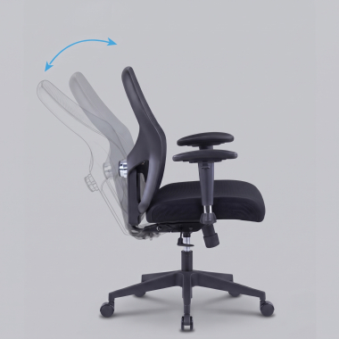 cadeira home office preto sem apoio de cabeca malha mesh bracos regulaveis 2d apoio lombar 6