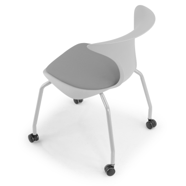cadeira com palmatoria cinza cadeira com rodizios plastico sem bracos 9