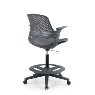 banco ergonomico antracite dorian malha mesh bracos fixos 8