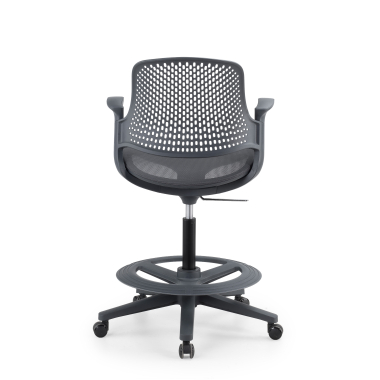 banco ergonomico antracite dorian malha mesh bracos fixos 10
