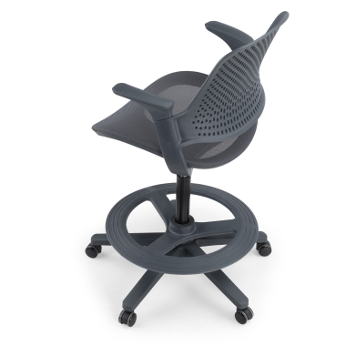 banco ergonomico antracite dorian malha mesh bracos fixos 11