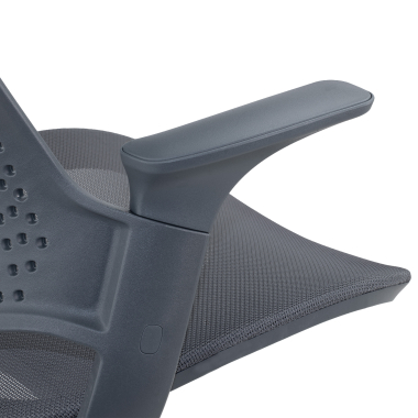 banco ergonomico antracite dorian malha mesh bracos fixos 4