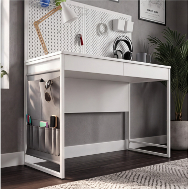 secretaria para computador branco taskmaster 4