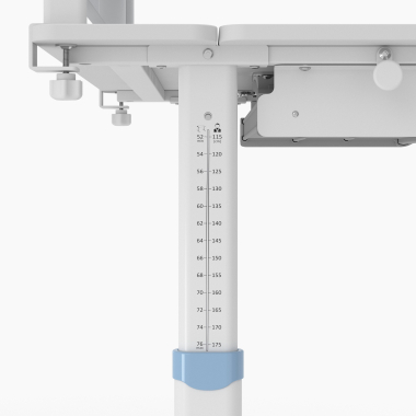 mesa de escritorio juvenil branco azul ergokid 14
