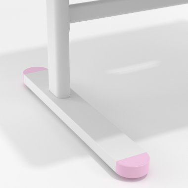 mesa de escritorio juvenil branco rosa ergokid 10