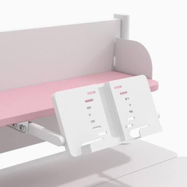 mesa de escritorio juvenil branco rosa ergokid 16