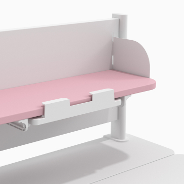 mesa de escritorio juvenil branco rosa ergokid 15