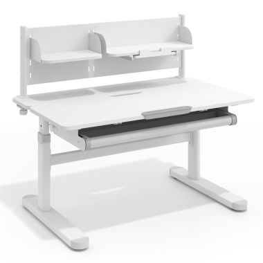 mesa de escritorio juvenil branco cinzento ergokid 1