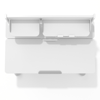 mesa de escritorio juvenil branco cinzento ergokid 9