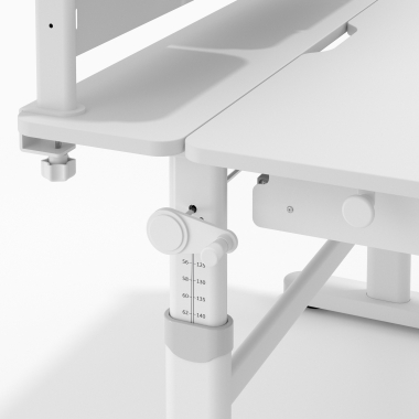 mesa de escritorio juvenil branco cinzento ergokid 13