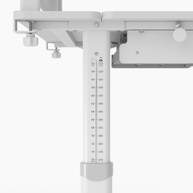 mesa de escritorio juvenil branco cinzento ergokid 14