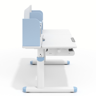 mesa de escritorio juvenil branco azul ergokid 8