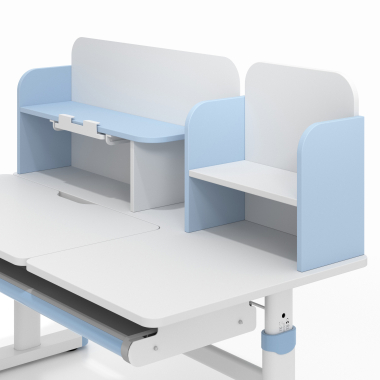 mesa de escritorio juvenil branco azul ergokid 11