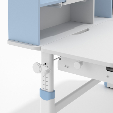 mesa de escritorio juvenil branco azul ergokid 13