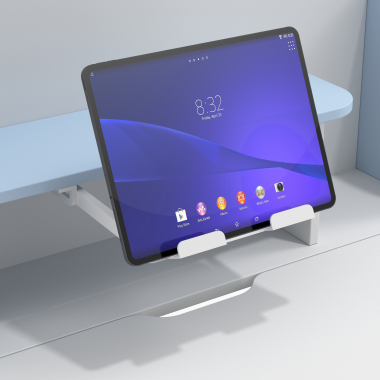 mesa de escritorio juvenil branco azul ergokid 17