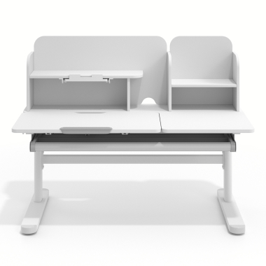 mesa de escritorio juvenil branco cinzento ergokid 3
