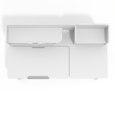 mesa de escritorio juvenil branco cinzento ergokid 9