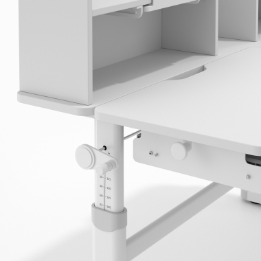 mesa de escritorio juvenil branco cinzento ergokid 13