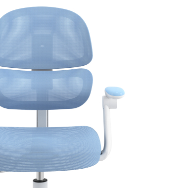 cadeira de secretaria para criancas azul smartfit tecido bracos regulaveis 2d 5