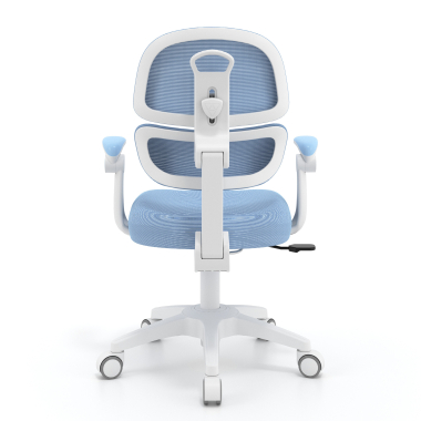 cadeira de secretaria para criancas azul smartfit tecido bracos regulaveis 2d 6