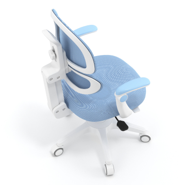 cadeira de secretaria para criancas azul smartfit tecido bracos regulaveis 2d 7