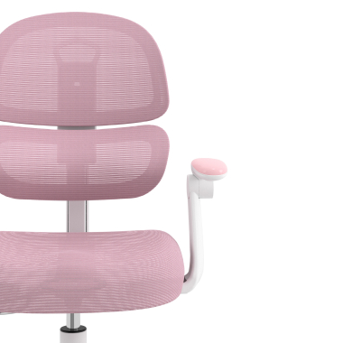 cadeira de secretaria para criancas rosa smartfit tecido bracos regulaveis 2d 5