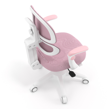 cadeira de secretaria para criancas rosa smartfit tecido bracos regulaveis 2d 7
