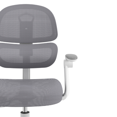 cadeira de secretaria para criancas cinza smartfit tecido bracos regulaveis 2d 5