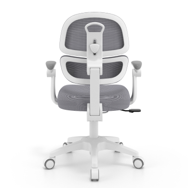 cadeira de secretaria para criancas cinza smartfit tecido bracos regulaveis 2d 6