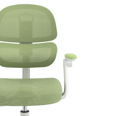 cadeira de secretaria para criancas verde smartfit tecido bracos regulaveis 2d 5