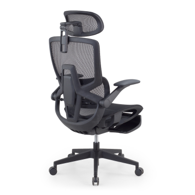 cadeira ergonomica preto halo z3 malha mesh bracos regulaveis 4d apoio lombar apoio de cabeca apoio de pes extensivel 11