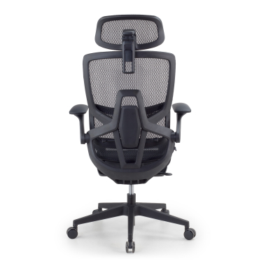 cadeira ergonomica preto halo z3 malha mesh bracos regulaveis 4d apoio lombar apoio de cabeca apoio de pes extensivel 8