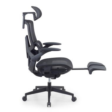 cadeira ergonomica preto halo z3 malha mesh bracos regulaveis 4d apoio lombar apoio de cabeca apoio de pes extensivel 12