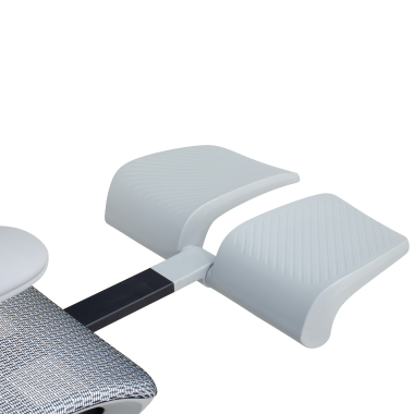 cadeira ergonomica branco cinzento halo z3 malha mesh bracos regulaveis 4d apoio lombar apoio de cabeca apoio de pes extensivel 13