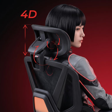 cadeira ergonomica preto glide ultra malha mesh bracos regulaveis 5d apoio lombar apoio de cabeca apoio de pes extensivel 11